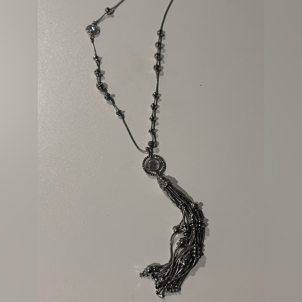 Chico’s Vintage Elegant Silver Pendant Necklace